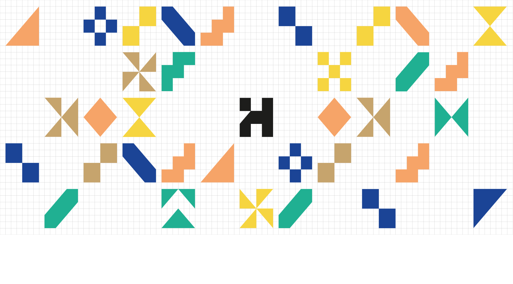 Abstract Mountain Cross Stitch Pattern